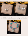 Rakhi Special Gift Box for Sister | 22 -Piece Bow Design Hamper with Jewelry, Hair Accessories, Chocolate & Polaroids.