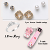 Hello Gorgeous Panda Theme Gift Box (15 Items) | 6 Silver Oxidised Jhumkas + 3 Korean Earrings + 3 Custom Polaroids (1 Spotify)(Send 4 pics for polaroids on whatsapp 8269379469)