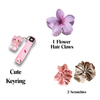 16 Pcs Luxury Jewelry Gift Hamper | Jhumkas, Earrings, Necklaces, Scrunchies, Claw & Custom Polaroids | Premium Velvet Box Combo.