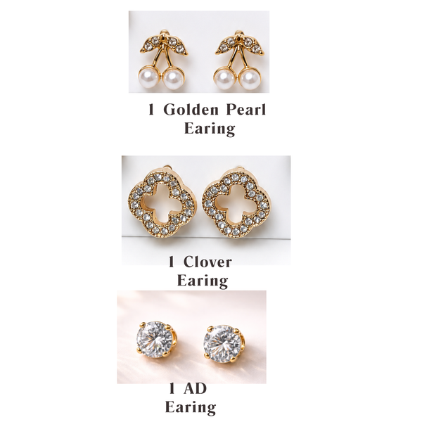 16 Pcs Luxury Jewelry Gift Hamper | Jhumkas, Earrings, Necklaces, Scrunchies, Claw & Custom Polaroids | Premium Velvet Box Combo.