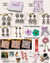21-Piece Butterfly Design Exclusive Girls Accessory Gift Box with Jewelry, Clips & Polaroids ,