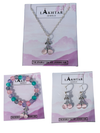 21-Piece Cherry Design Exclusive Girls’ Accessory Gift Box with Jewelry, Clips & Polaroids