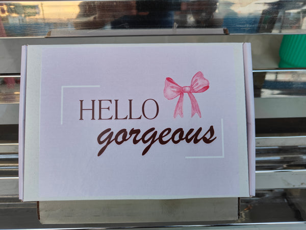 16 Pcs – Hello GoregeousWishSpecial Cute Bow Gift Hamper for Her | With Unique Festive Gift BoxPerfect forBirthday & Special Occasion Gifting