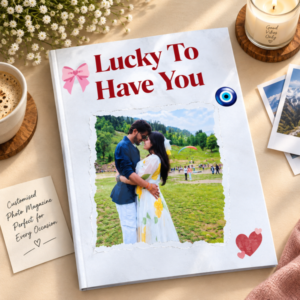 Customised Photo Magazine with Song Lyrics | 8-Page Personalized Love & Memory Magazine – Perfect Gift for Every Occasion