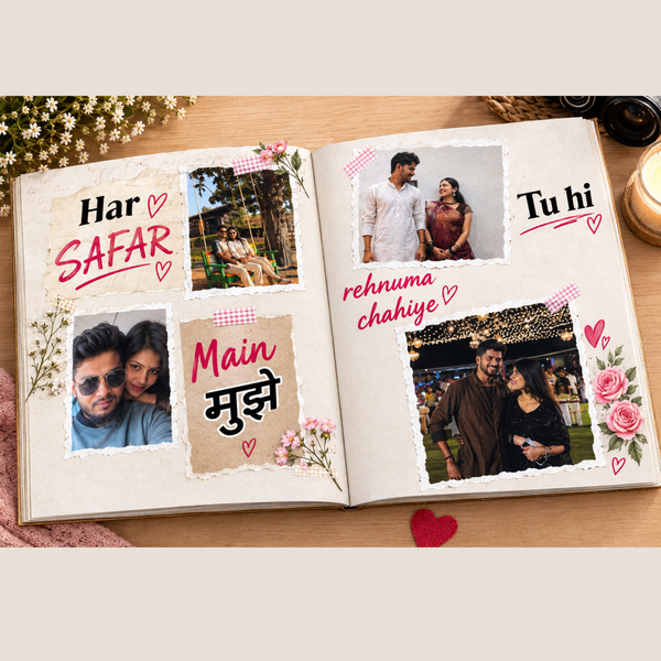 Customised Photo Magazine with Song Lyrics | 8-Page Personalized Love & Memory Magazine – Perfect Gift for Every Occasion