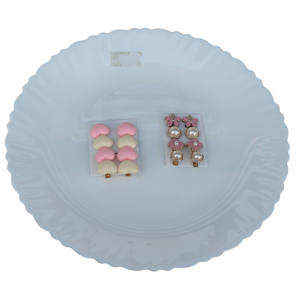 21-Piece FLOWER Design Exclusive Girls’ Accessory Gift Box with Jewelry, Clips & Polaroids