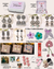 21-Piece Flower Design Exclusive Girls Accessory Gift Box with Jewelry, Clips & Polaroids