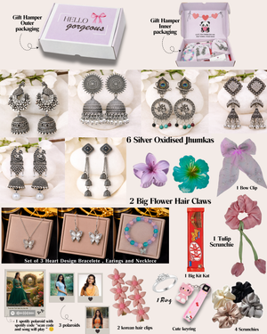 21-Piece Butterfly Design Exclusive Girls Accessory Gift Box with Jewelry, Clips & Polaroids , (Send 4 pics for polaroids on whatsapp 8269379469)
