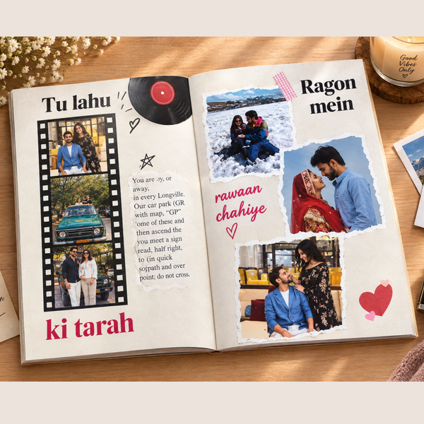 Customised Photo Magazine with Song Lyrics | 12-Page Personalized Love & Memory Magazine – Perfect Gift for Every Occasion (Copy)