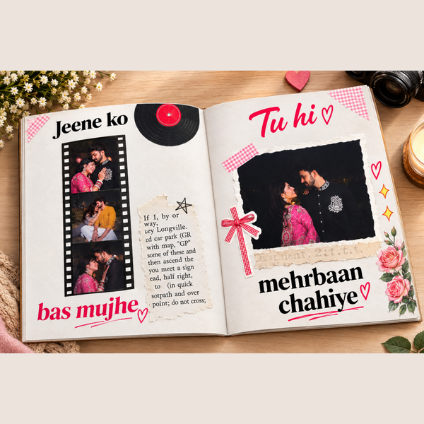 Customised Photo Magazine with Song Lyrics | 8-Page Personalized Love & Memory Magazine – Perfect Gift for Every Occasion